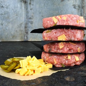 Black Angus burger - cheddar/jalapeno 140 gram