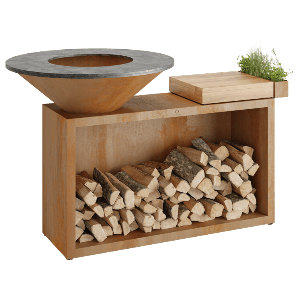 OFYR Island Corten Teak Hout 85