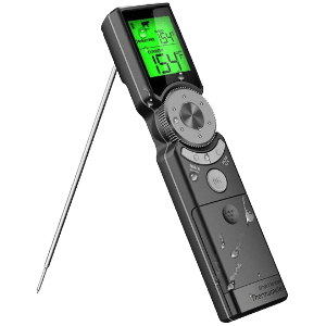 Waterproof instant read folding thermometer