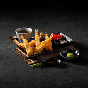 Wasabi tempura shrimp (pre fried)