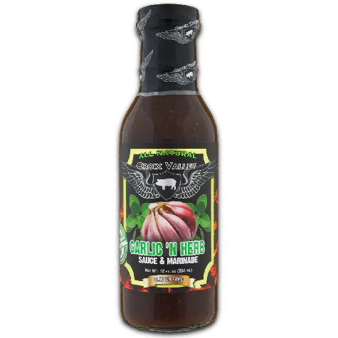 Croix Valley Garlic N Herb Sauce & Marinade -fles 354g