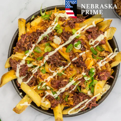 loaded Fries pulled beef
