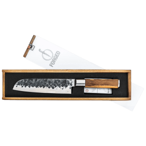 Forged Olive Santoku knife 18 cm