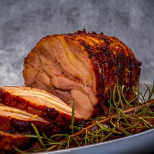 Free-range chicken roulade (from thighs)