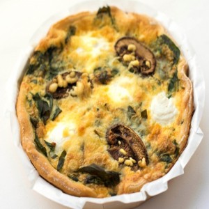 Quiche ricotta spinach grande