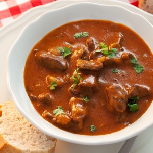 Hungarian goulash soup