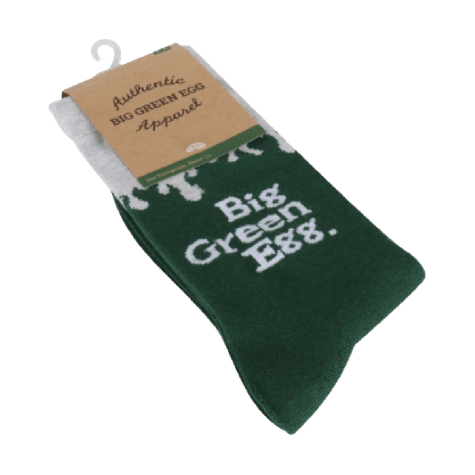 Big Green Egg Sokken Vlammen Groen-Wit