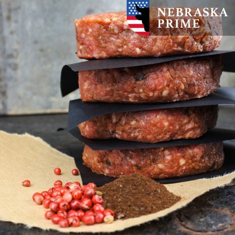 Black Angus burger - espresso/roze peper