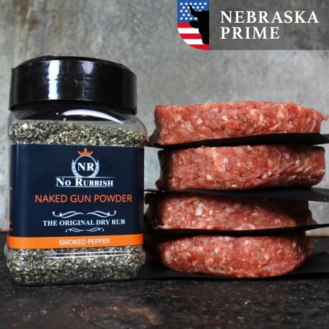 Black Angus burger - Naked Gun Powder