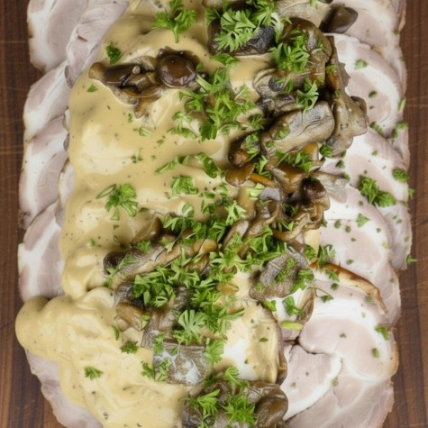 Bospaddestoelen jagersaus