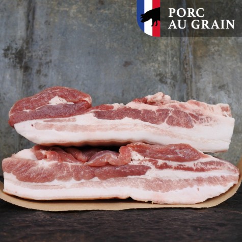 Buikspek met zwoerd Porc au Grain