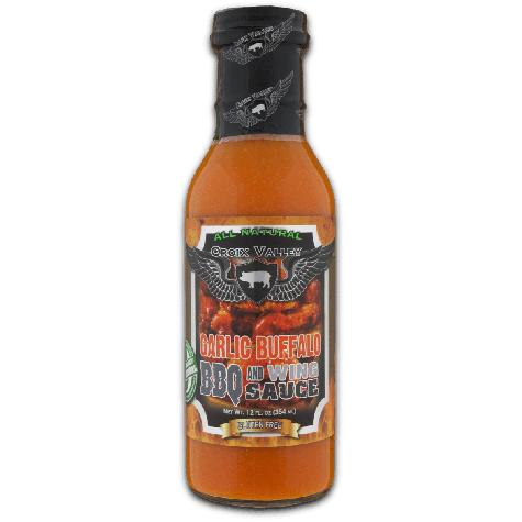 Croix Valley Garlic Buffalo BBQ & Wing Sauce -fles 354g