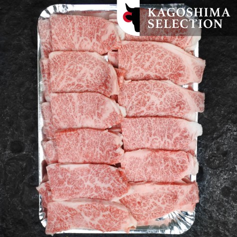 Japans Wagyu karubi shortribs zonder been Kagoshima A5+ BMS12