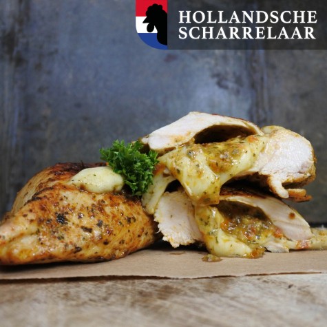 Kip Cordon Bleu Scharrel met mozzarella, zontomaat & pesto