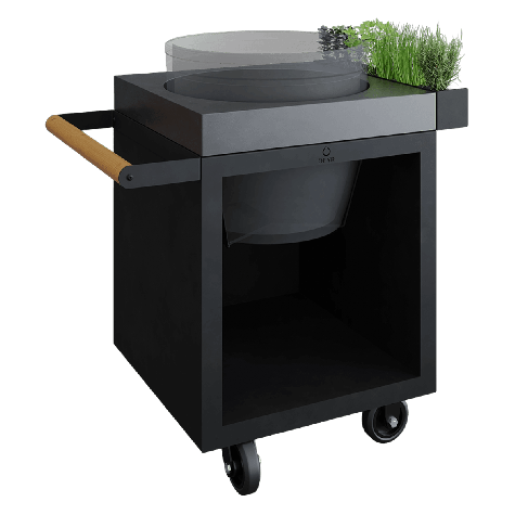 OFYR Kamado Table Black 65 PRO Beton BGE