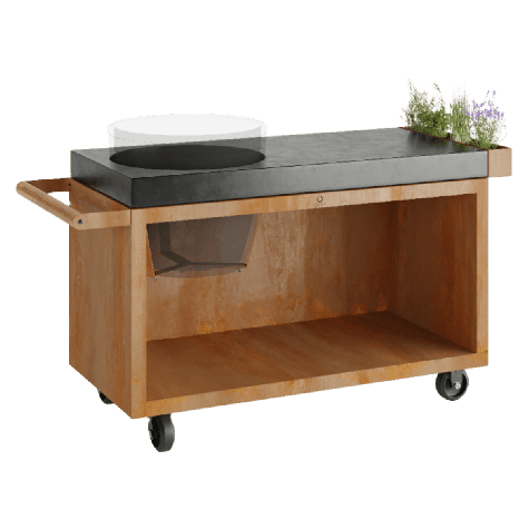 OFYR Kamado Table Corten 135 PRO Beton BGE