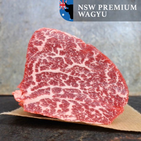 Wagyu ossenhaas voor wellington 8/9 marbling Australia