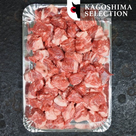 Japans Wagyu stoofblokjes Kagoshima A5+ BMS12
