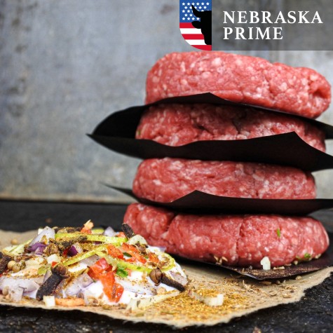 Black Angus burger - tikka masala