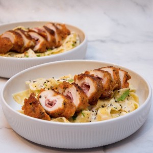 Cordon Bleu LIVAR with taleggio, truffle salami & black pepper