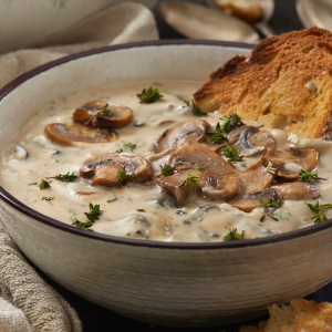 Wild mushroom soup