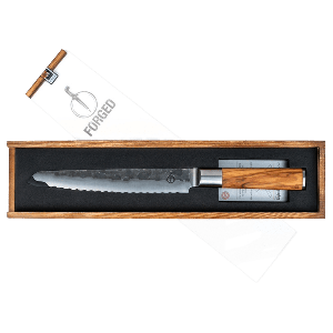 Forged Olive Bread Knife