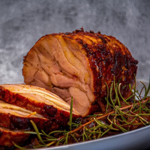 Free-range chicken roulade (from thighs)