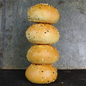 Mini burger bun brioche white