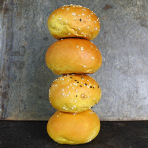 Mini burger bun brioche yellow