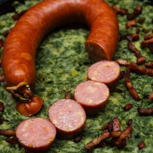 Smoked sausage with old Amsterdam & mustard LIVAR