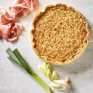 Quiche with Ham and Leek