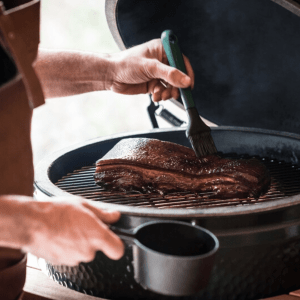 Cast Iron Sauce Pot + Basting Brush