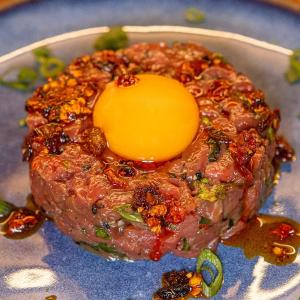 Japanese steak tartare with picanha