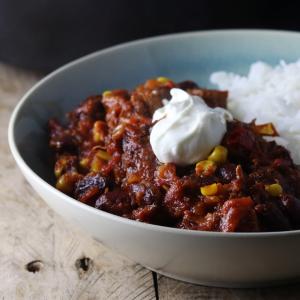 Chili from beef shank