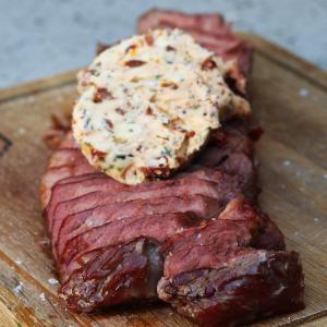 BBQ entrecote with tomato butter