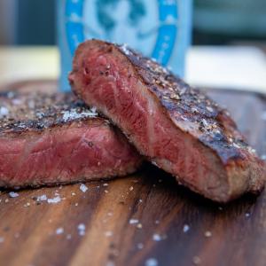 Flat Iron Steak from the BBQ