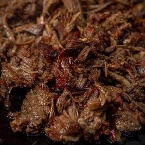 Pulled beef from chuck roast