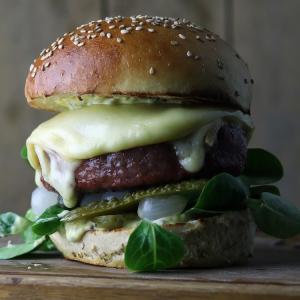 Raclette Burger Sandwich