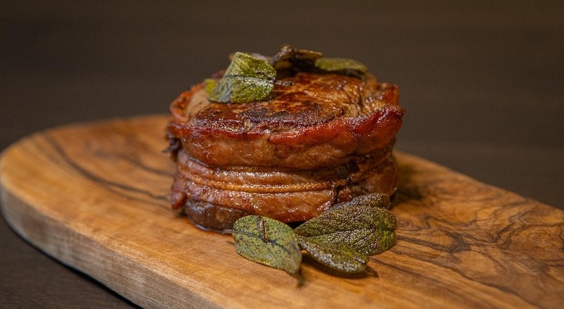 Tournedos with Parma ham and crispy sage