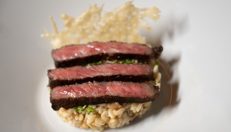 A5 Wagyu entrecote with fennel and lemon risotto