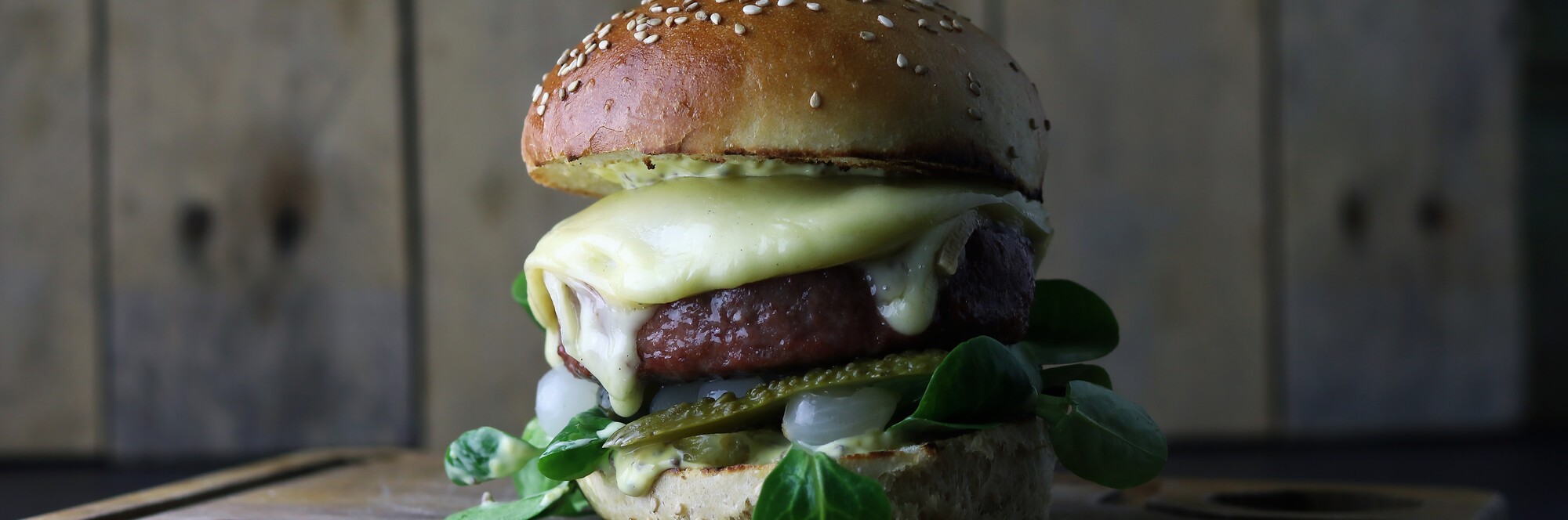 Raclette Burger Sandwich